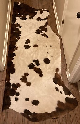 #ad Cowhide Rugs Leatherworks Pieces Cow Hide Cream amp; Brown Large amp; Small Crafting