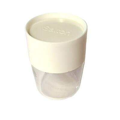 #ad Vintage Salton Yogurt Maker Model GM 5 Replacement Lidded Clear Glass Cup Jar