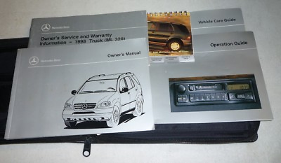 #ad 1998 MERCEDES BENZ ML320 Owners Manual SET 98 ML 320 v6 guide W CASE
