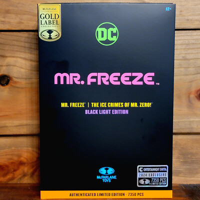 #ad Mr Freeze Black Light Mcfarlane Gold Label DC Multiverse 7 in Action Figure Excl