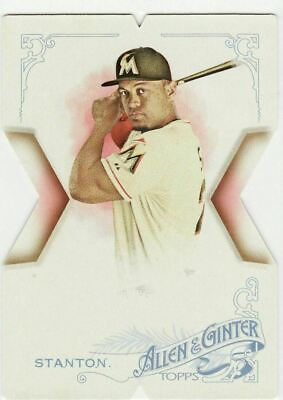 #ad 2015 Topps Allen amp; Ginter Giancarlo Stanton The National Die Cut Promo Card SP