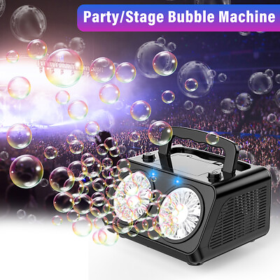 #ad Bubble Machine Automatic Bubble Blower 20000Bubbles Per Minute Bubble Maker New