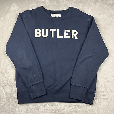 #ad League Brand Butler University Bulldogs Navy Blue Sweatshirt Crewneck Medium