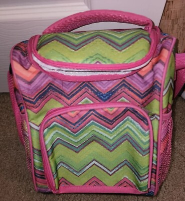 #ad Multicolor Lunchbox with multiple pockets for a big lunch