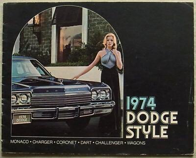 #ad DODGE USA Car Sales Brochure 1974 #81 205 0009 MONACO Charger DART Coronet WAGON