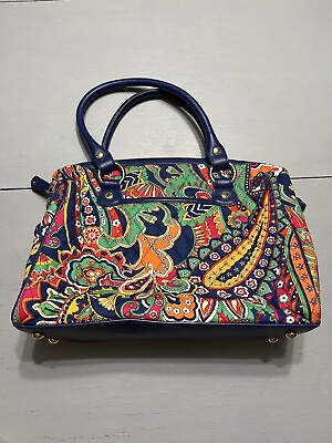 #ad Vera Bradley MINI LOFT DUFFEL Purse Handbag Shoulder Bag Venetian Paisley