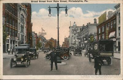 #ad 1921 PhiladelphiaPA Broad Street from Race Street Pennsylvania P. Sander