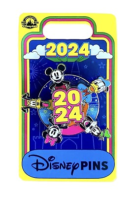 #ad Disney World Parks 2024 Mickey Spinner Trading Pin Minnie Donald Pluto Goofy NEW