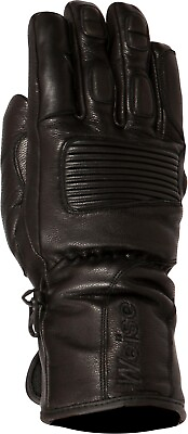 #ad Weise Summer Gloves Black Waterproof Leather Motorcycle Gloves NEW