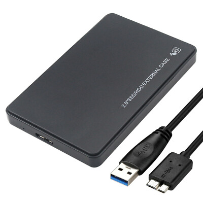 #ad 2.5quot; SATA USB 3.0 Hard Drive Disk HDD SSD Enclosure External Laptop Case