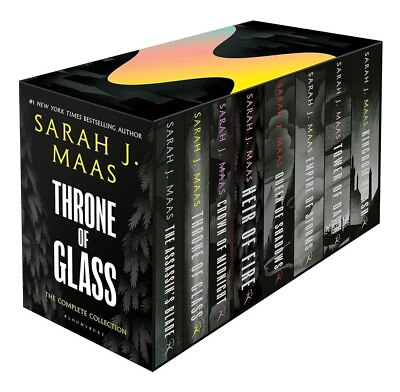 #ad Throne of Glass by Sarah J. Maas..8 Book Box Set Free shipping.