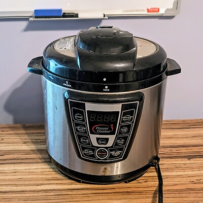 #ad POWER COOKER 6 Quart Digital Pressure Cooker As Seen On TV Model PC WAL1 TESTED