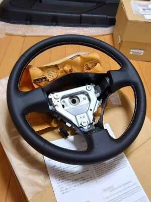 #ad NISSAN BNR34 GT R Steering Wheel Gold Stitch M SPEC Nur New Genuine 48430AB020