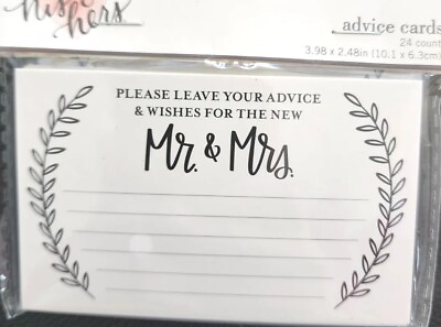 #ad Studio His And Hers Wedding Advice Cards 6 24 Count Packages