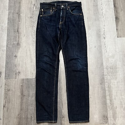 #ad Blue In Green BiG 801N 15oz Unsanforized Selvedge Denim Dark Indigo Japan Jeans