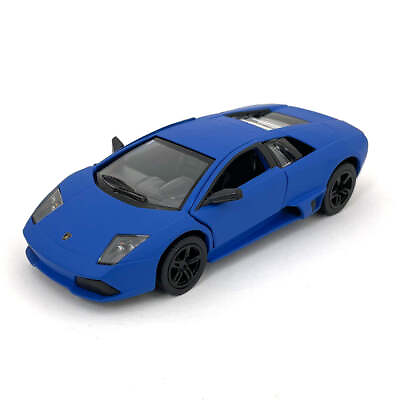 #ad Matte Series 2003 Lamborghini Murciélago 1:38 Scale Model Blue by Kinsmart