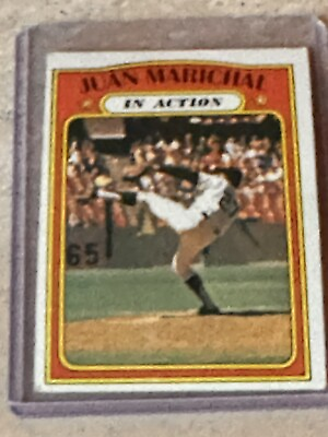 #ad 1972 Topps #568 Juan Marichal Action Card VG