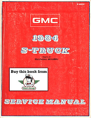 #ad 1984 GMC Light Truck S Series S 15 Pickup Jimmy Repair Service Shop Manual