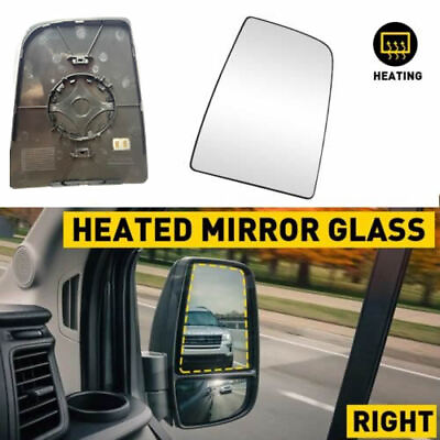 #ad Mirror Glass Upper Passenger Side Right RH for Ford Transit Van 150 250 350 New