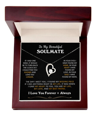#ad To My Beautiful Soulmate Necklace Gift Soulmate Gift Anniversary Gift
