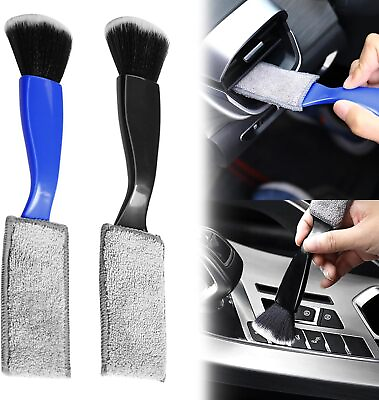#ad New Double Head Brush for Car Cleaning Portable Car Interior Detailing Brush USA