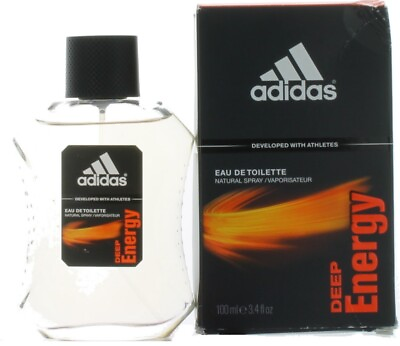 Deep Energy by Adidas for Men EDT Cologne Spray 3.4 oz. Damaged Box $49.09