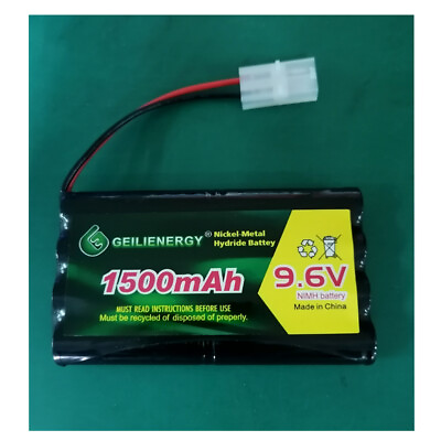 #ad 1x 9.6V 1500mAh NI MH Rechargeable Battery For RC Remote Radio Control USA HOT