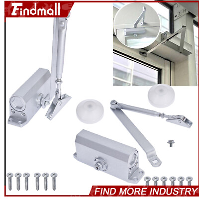 #ad Findmall 2x Aluminum Commercial Door Closer Two Independent Valves Control Sweep