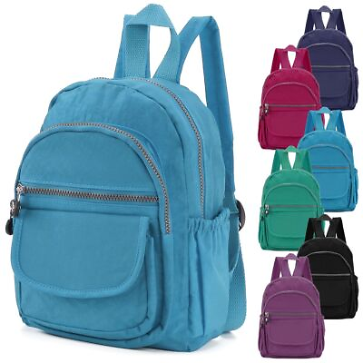 Waterproof Mini Backpack Women Purse Nylon Shoulder Rucksack Small Travel Bag US $17.99