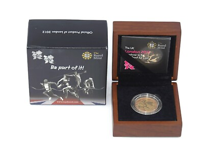 #ad 2012 London Handover To Rio £2 Gold Proof Coin