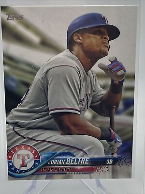 #ad 2018 Topps Adrian Beltre Baseball Card #254 Mint FREE SHIPPING