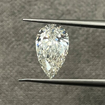 #ad I SI1 Grade Excellent Pear Cut 5x3 mm Size 0.31 Ct Natural GIA Certified Diamond