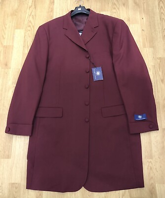 #ad Vittorio St. Angelo Burgundy 3 Piece 5 Button Hard to find Long Zoot Suit