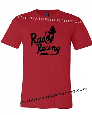 #ad Rad Racing Movie t shirt 1980s Bmx Bicycle hell track Cru unisex shirt XS 4XL