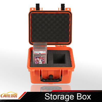 #ad Graded Card Storage Box Deep Travel Size Waterproof Case Slab Holder amp; Protector