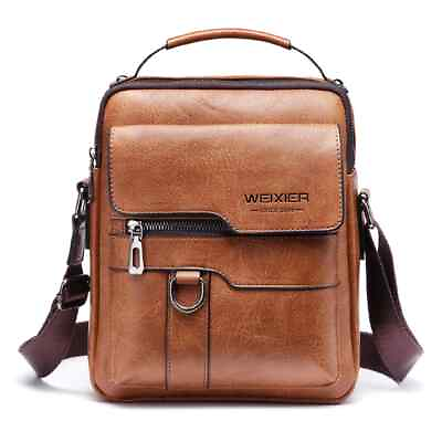 #ad Shoulder Bag for Men Leather Flaps Men#x27;s Crossbody Business Flap Male Travel Bag