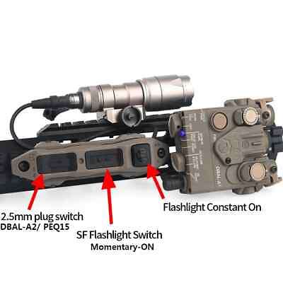 #ad Tactical Pressure Remote Dual Function Switch For DBAL PEQ NGAL SF flashlight