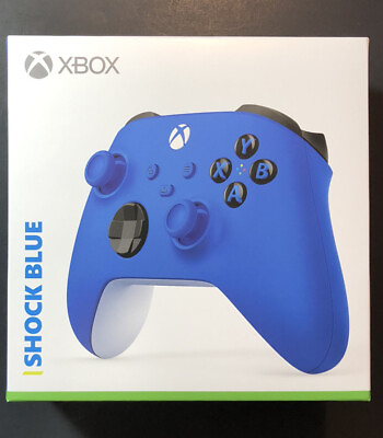 #ad Official Microsoft XBOX SERIES X Wireless Controller Shock Blue NEW