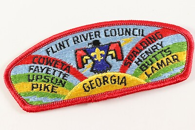 #ad Vintage Flint River Council Georgia Thunderbird Boy Scout BSA Shoulder CSP Patch