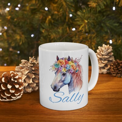 #ad Personalized Horse Mug for her animal coffee mug gift for horse loverscowgirl