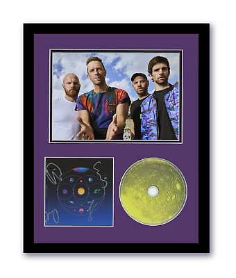 #ad Coldplay Autographed 11x14 Custom Framed CD Music Of The Spheres Signed ACOA 2