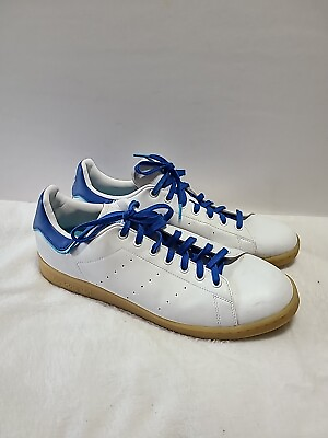 #ad Adidas Stan Smith Endorsed Sneakers Mens Size 14 White Blue Leather Low Top
