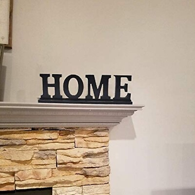 #ad Wood Home Letter Sign Free Standing Cutout Home Word Decorative Home Table Sign