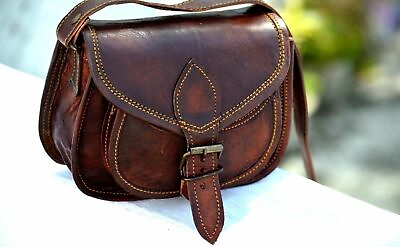 Women#x27;s New Genuine Leather Large Hobo Vintage Purse Messenger Cross Body Bag $36.33