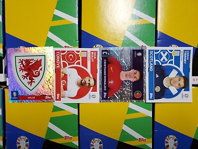 #ad 2024 Topps UEFA Euro Cup Germany Stickers POR WAL YOU PICK FROM LIST