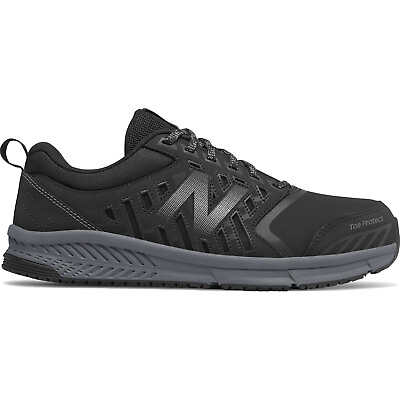 New Balance 412v1 Men#x27;s Alloy Toe Black Athletic Work Shoes