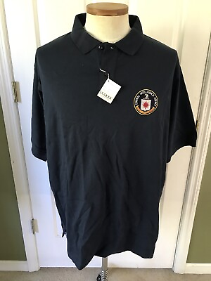 #ad CENTRAL INTELLIGENCE AGENCY CIA Embroidered Polo Shirt Navy 2XL NWT