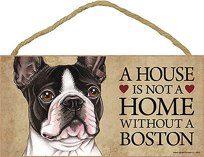 #ad Boston Terrier House is Not a Home Sign Bonus Coaster