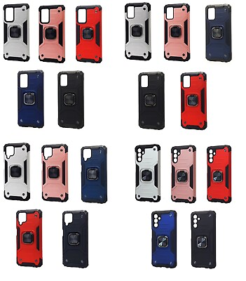#ad Lot of 5 Armor Hybrid Case w Magnetic Ring for Samsung Galaxy A02s A03s A12 A13