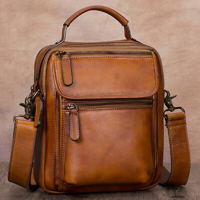 #ad Genuine Leather Men Shoulder Bag for Men purses Crossbody Bag Satchel Purses